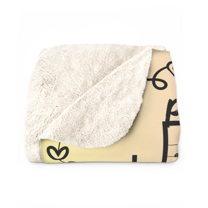 Custom Valentines Sherpa Fleece Blanket