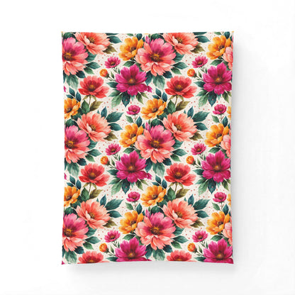 Electric Wildflower Garden Pattern – Splatter Bloom Collection – Comforter