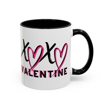 XOXO Valentine Accent Coffee Mug — 11oz & 15oz