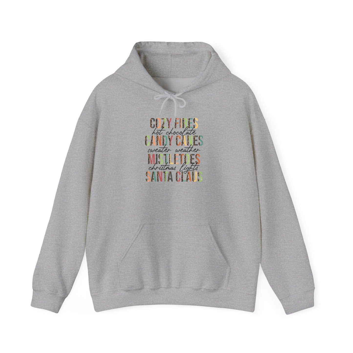Cozy Fires & Candy Canes Hoodie | Festive Christmas Pullover by Subbin4Sanity