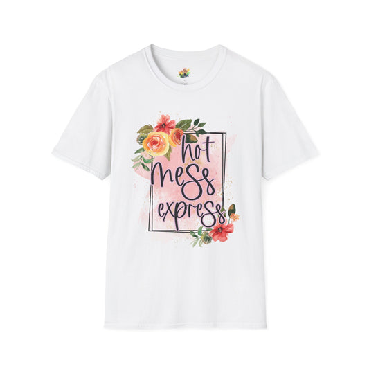 Hot Mess Express Graphic T-Shirt | Funny Chaos Life Statement Tee by Subbin4Sanity