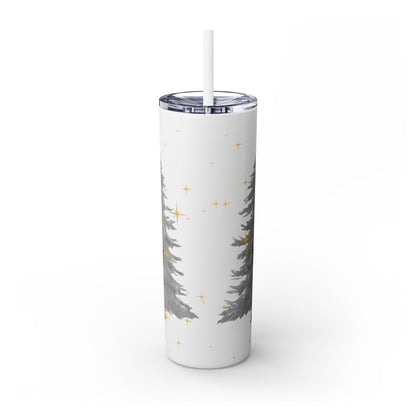 Christmas Skinny Tumbler with Straw, 20oz