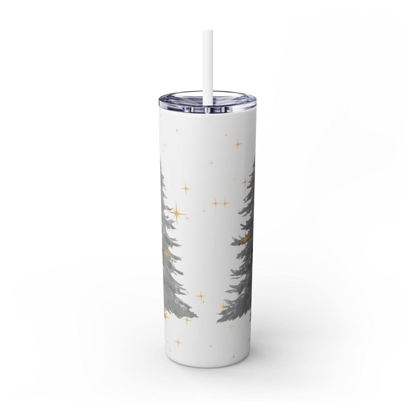 Christmas Skinny Tumbler with Straw, 20oz