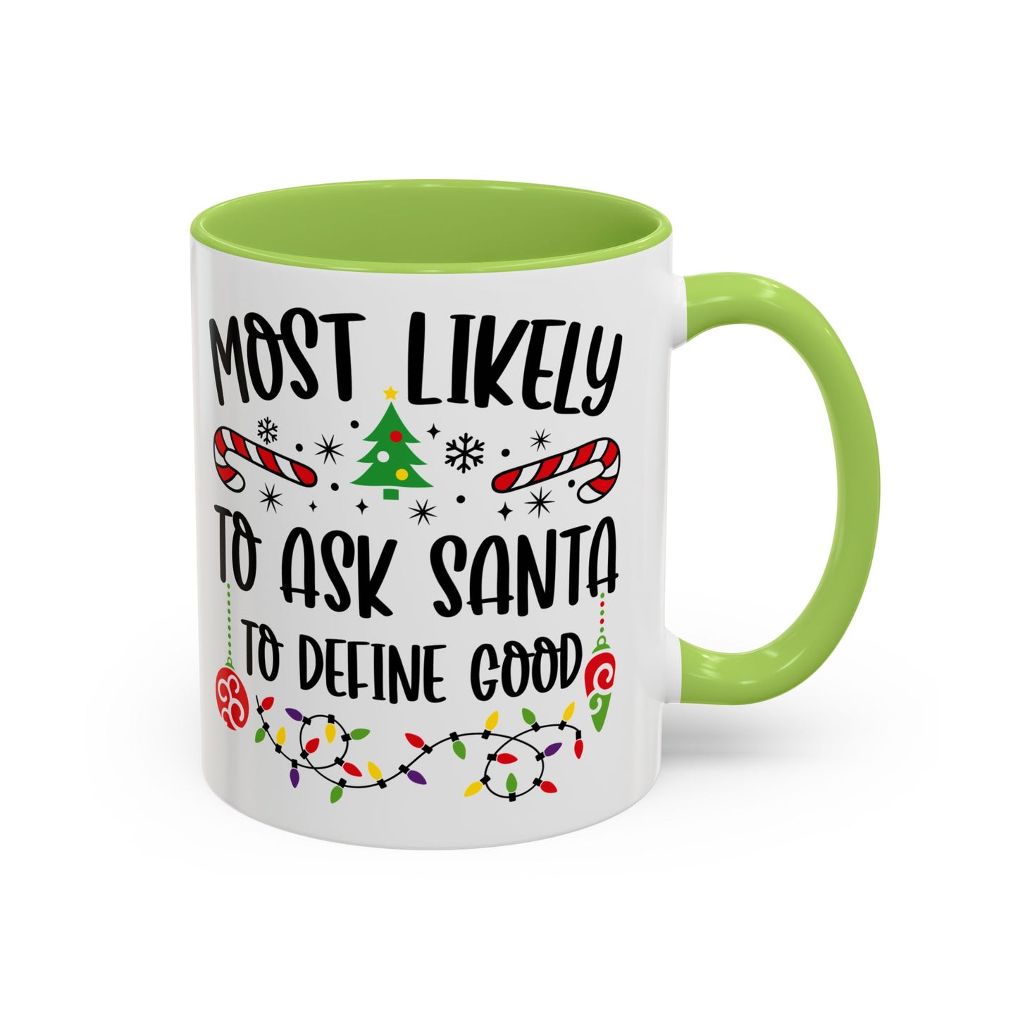 Christmas Coffee Mug, 11oz, "Define Good Santa"