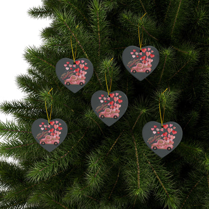 Valentines Ceramic Ornament (1pc, 3pcs, 5pcs, 10pcs)
