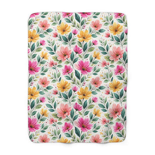 Watercolor Wildflower Garden Pattern – Splatter Bloom Collection – Original Seamless Design By Subbin4Sanity