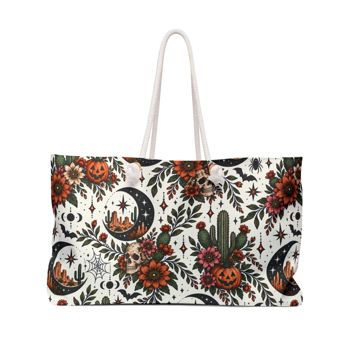 Desert Moonlight Weekender Bag | Boho Halloween Travel Tote by Subbin4Sanity