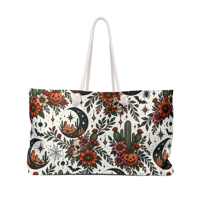 Desert Moonlight Weekender Bag | Boho Halloween Travel Tote by Subbin4Sanity