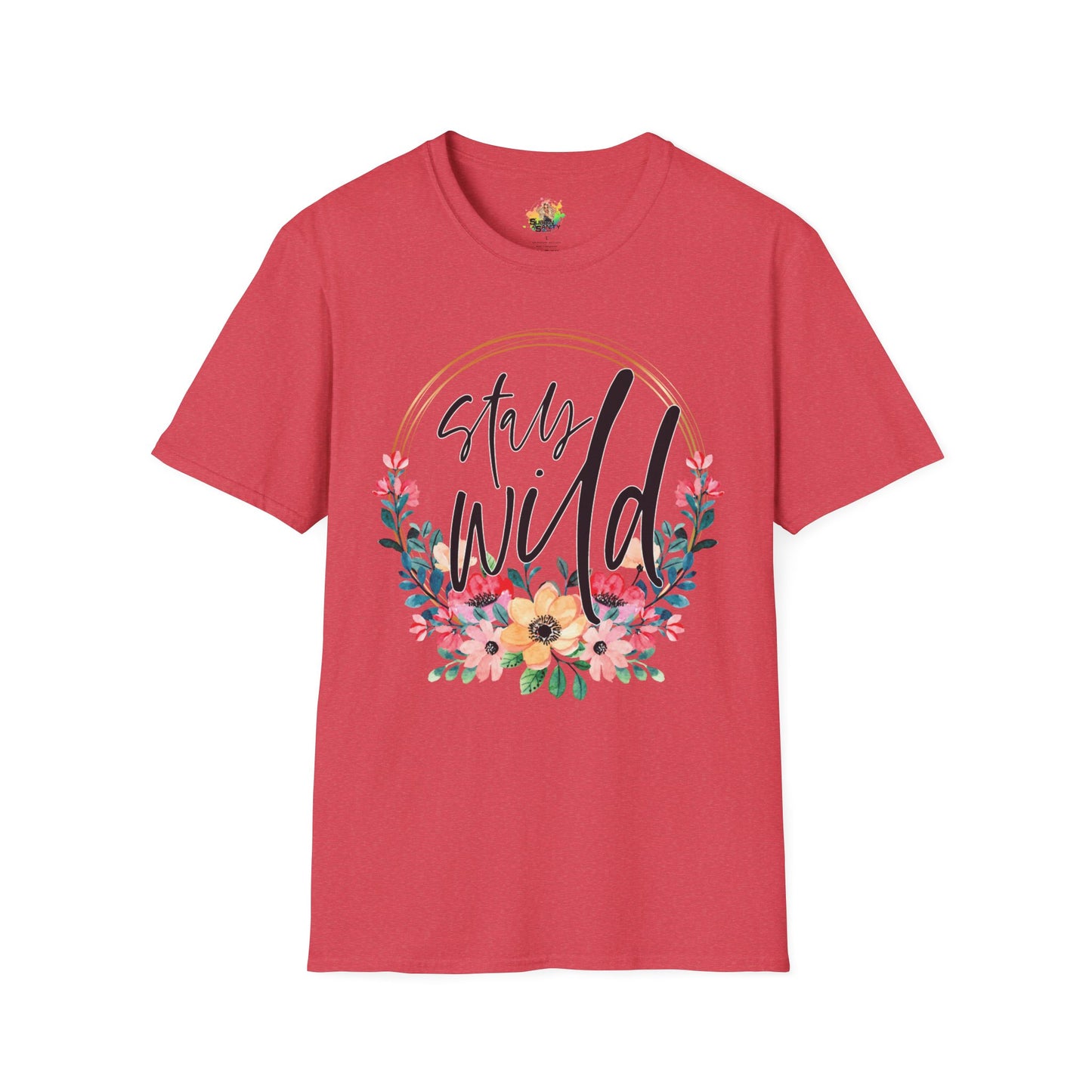 Stay Wild Graphic T-Shirt | Empowering Floral Statement Tee by Subbin4Sanity
