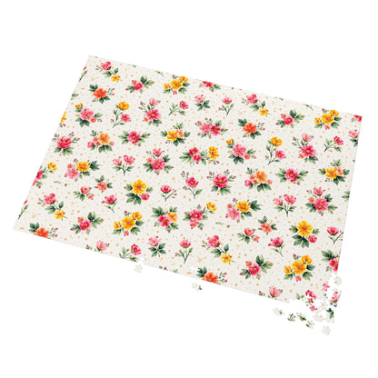 Wildflower Sprinkle Pattern – Splatter Bloom Collection – Puzzle & Tin Storage Box