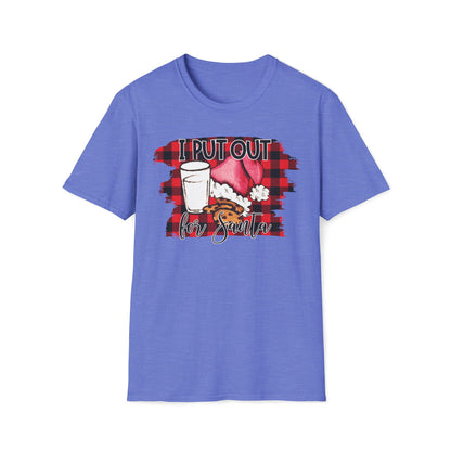 I Put Out For Santa Graphic T-Shirt | Funny Naughty Christmas Tee by Subbin4Sanity