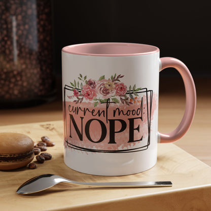 Coffee Mug, 11oz, "Current Mood NOPE"