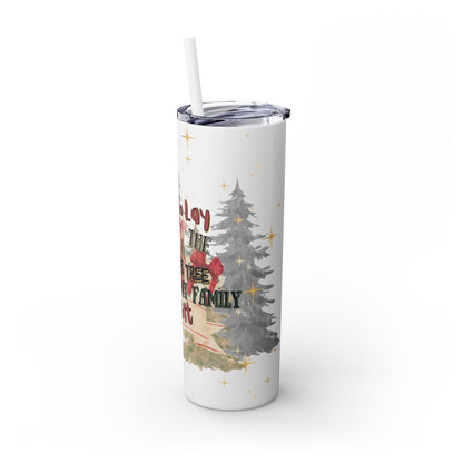 Christmas Skinny Tumbler with Straw, 20oz