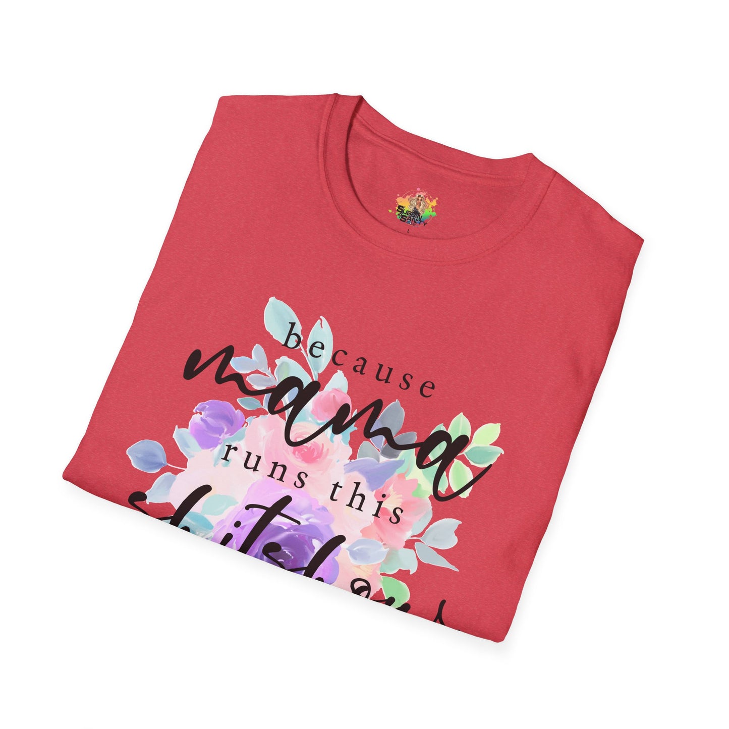Mama Runs The Shitshow Graphic T-Shirt | Funny Mom Life Statement Tee by Subbin4Sanity