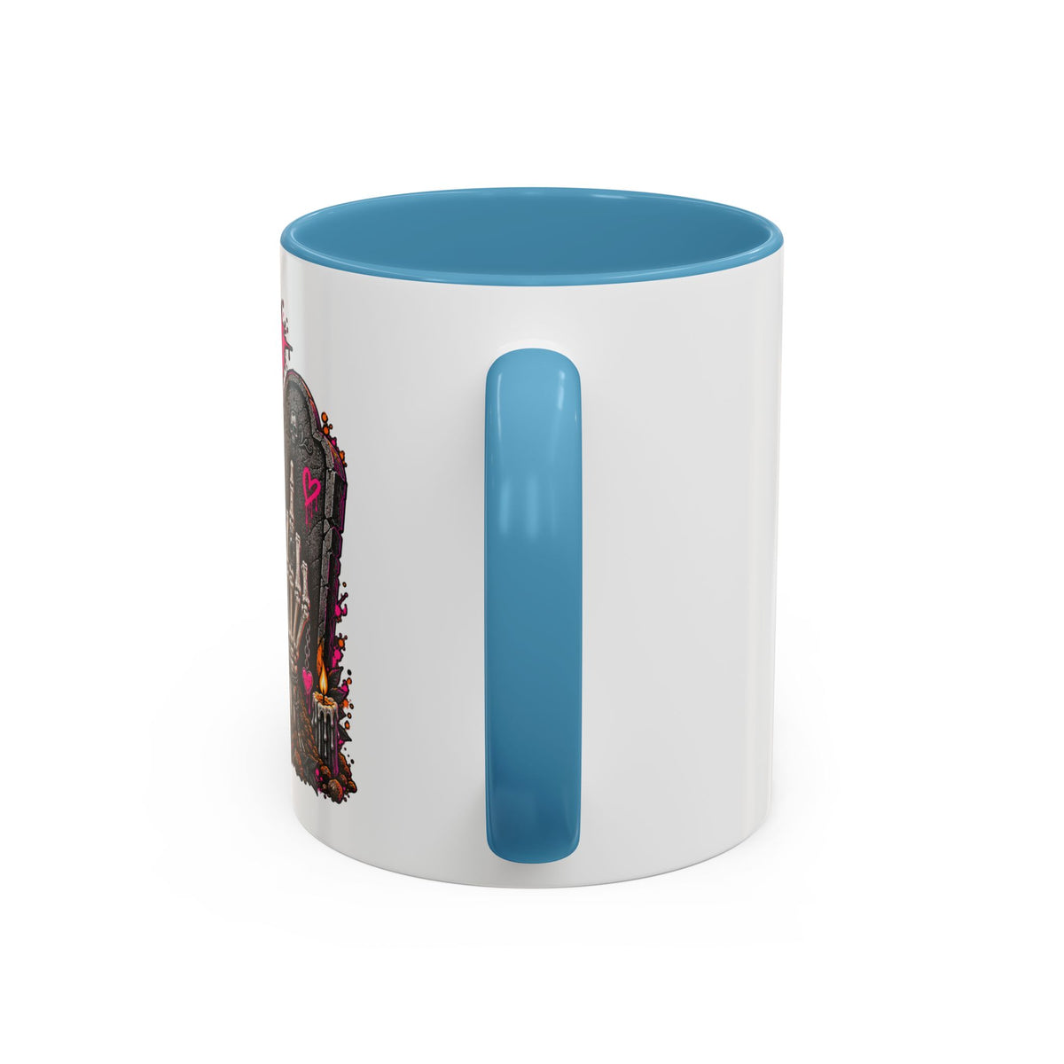 I Buried My Last Fuck Right Here Coffee Mug | Sarcastic Gothic Ceramic Mug by Subbin4Sanity