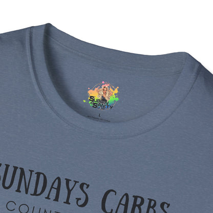The Lord’s Carbs Graphic T-Shirt | Funny Food Lover Statement Tee by Subbin4Sanity