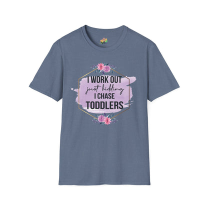 I Chase Toddlers Graphic T-Shirt | Funny Parenting Life Statement Tee by Subbin4Sanity