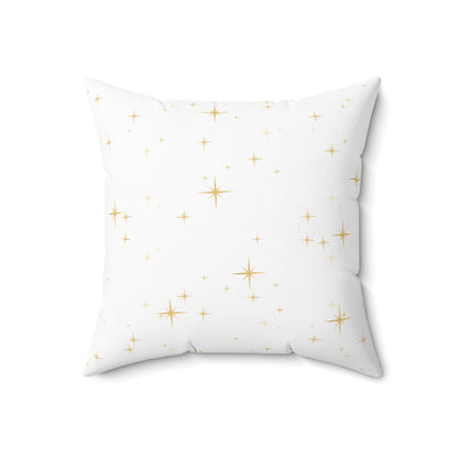 Christmas Pillowcase & Plush Insert "cozy fires, hot chocolate, candy canes, sweater weather, mistletoes, christmas lights, santa claus"