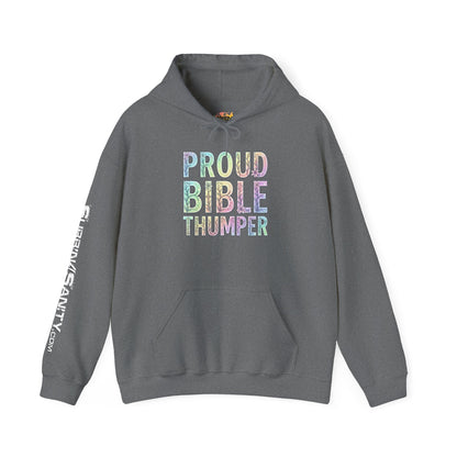 Proud Bible Thumper Pastel Rainbow Easter Faith Hoodie