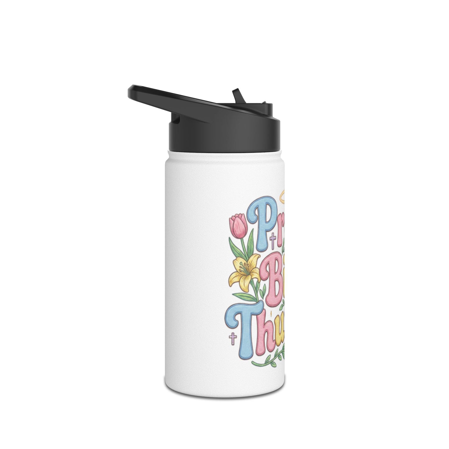 Proud Bible Thumper Rose Easter Faith Stainless Steel Water Bottle