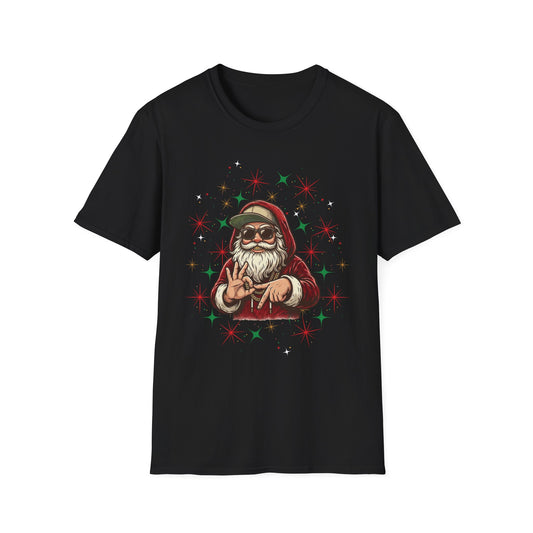 Santa Says 6 7 Christmas T-Shirt | Funny Trendy Holiday Graphic Tee by Subbin4Sanity
