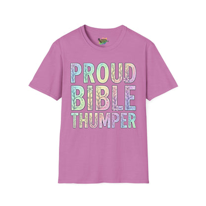 Proud Bible Thumper Pastel Rainbow Easter Faith Unisex Soft Style T-Shirt