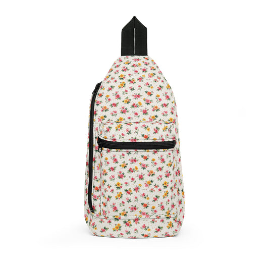 Wildflower Sprinkle Pattern – Splatter Bloom Collection – Crossbody Sling Bag