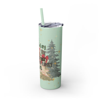 Christmas Skinny Tumbler with Straw, 20oz