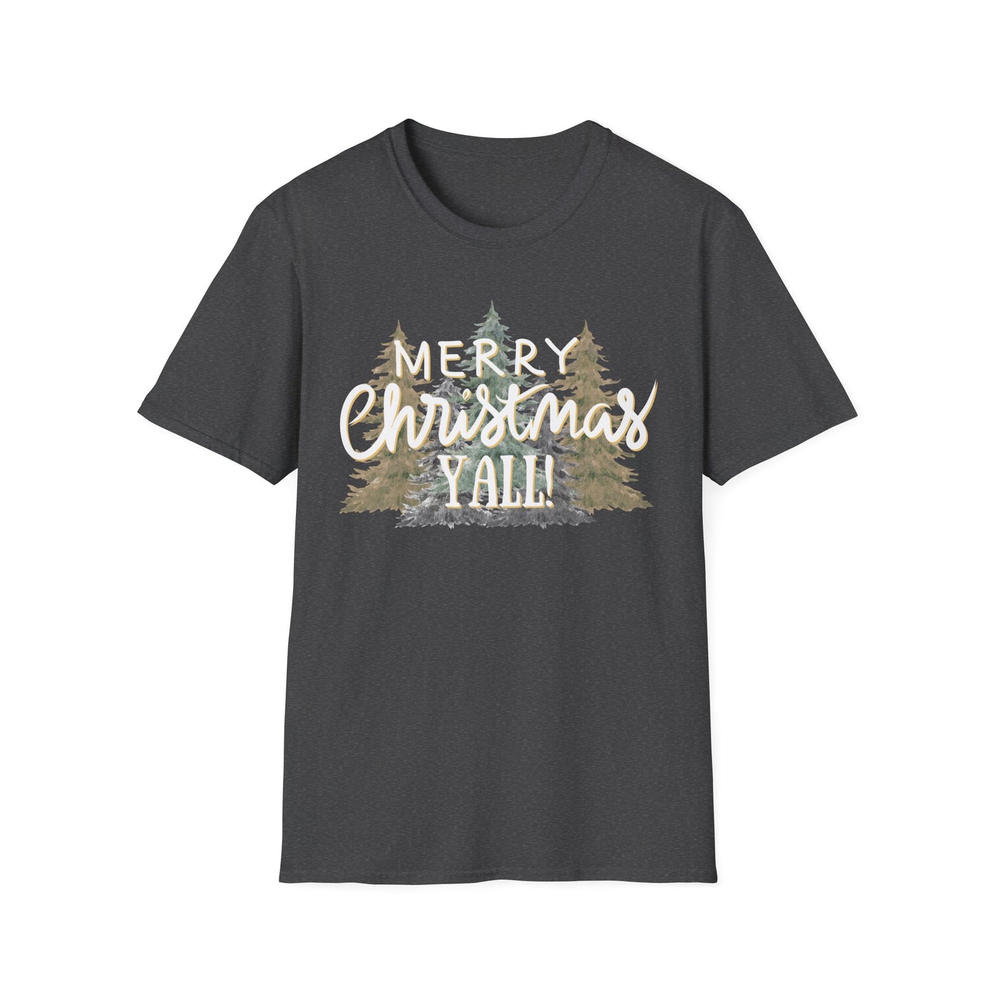 Merry Christmas Y’all Graphic T-Shirt | Southern Holiday Tee by Subbin4Sanity