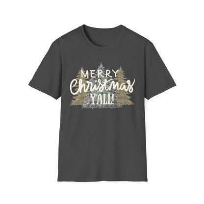 Merry Christmas Y’all Graphic T-Shirt | Southern Holiday Tee by Subbin4Sanity