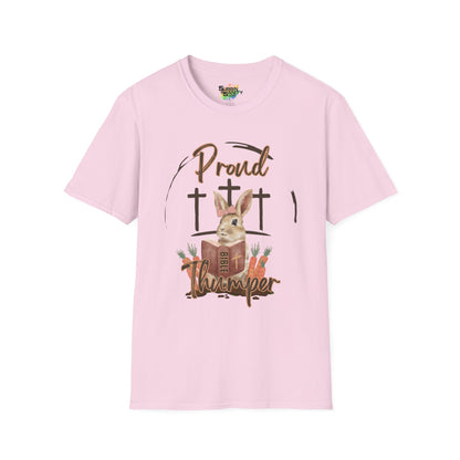 "Proud Bible Thumper" Faith T-Shirt – Cute Graphic Tee | Unisex Softstyle Easter Day Shirt