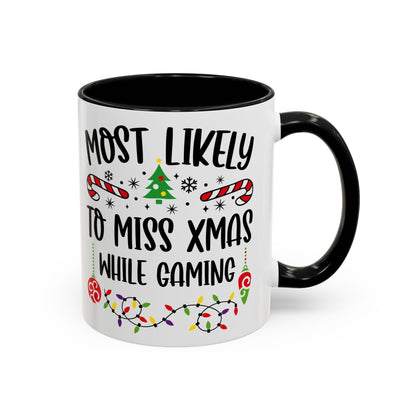 Christmas Coffee Mug, 11oz, "Miss X-Mas while gaming"