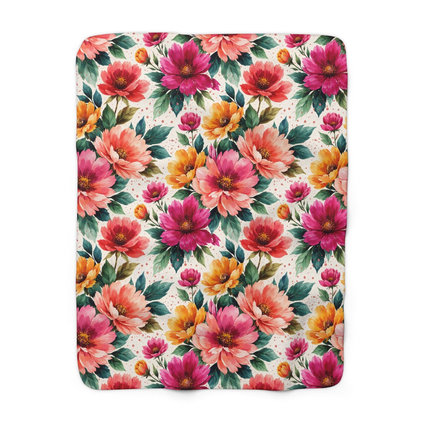 Electric Wildflower Garden Pattern – Splatter Bloom Collection – Original Seamless Design By Subbin4Sanity