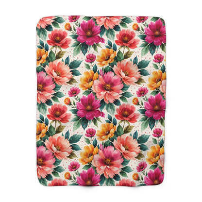 Electric Wildflower Garden Pattern – Splatter Bloom Collection – Original Seamless Design By Subbin4Sanity