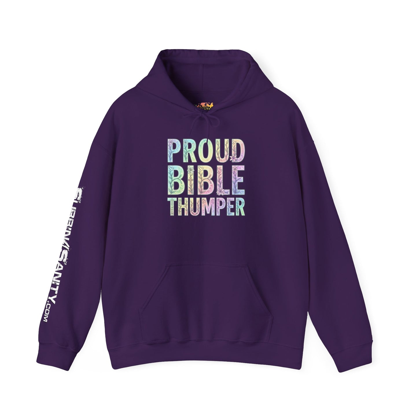 Proud Bible Thumper Pastel Rainbow Easter Faith Hoodie