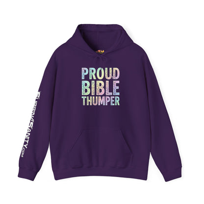 Proud Bible Thumper Pastel Rainbow Easter Faith Hoodie