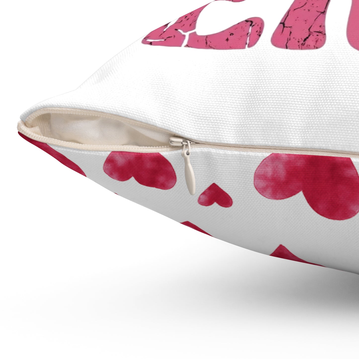 In My Self Love Era Red Watercolor Heart Patterned Double Sided Pillowcase & Pillow Insert