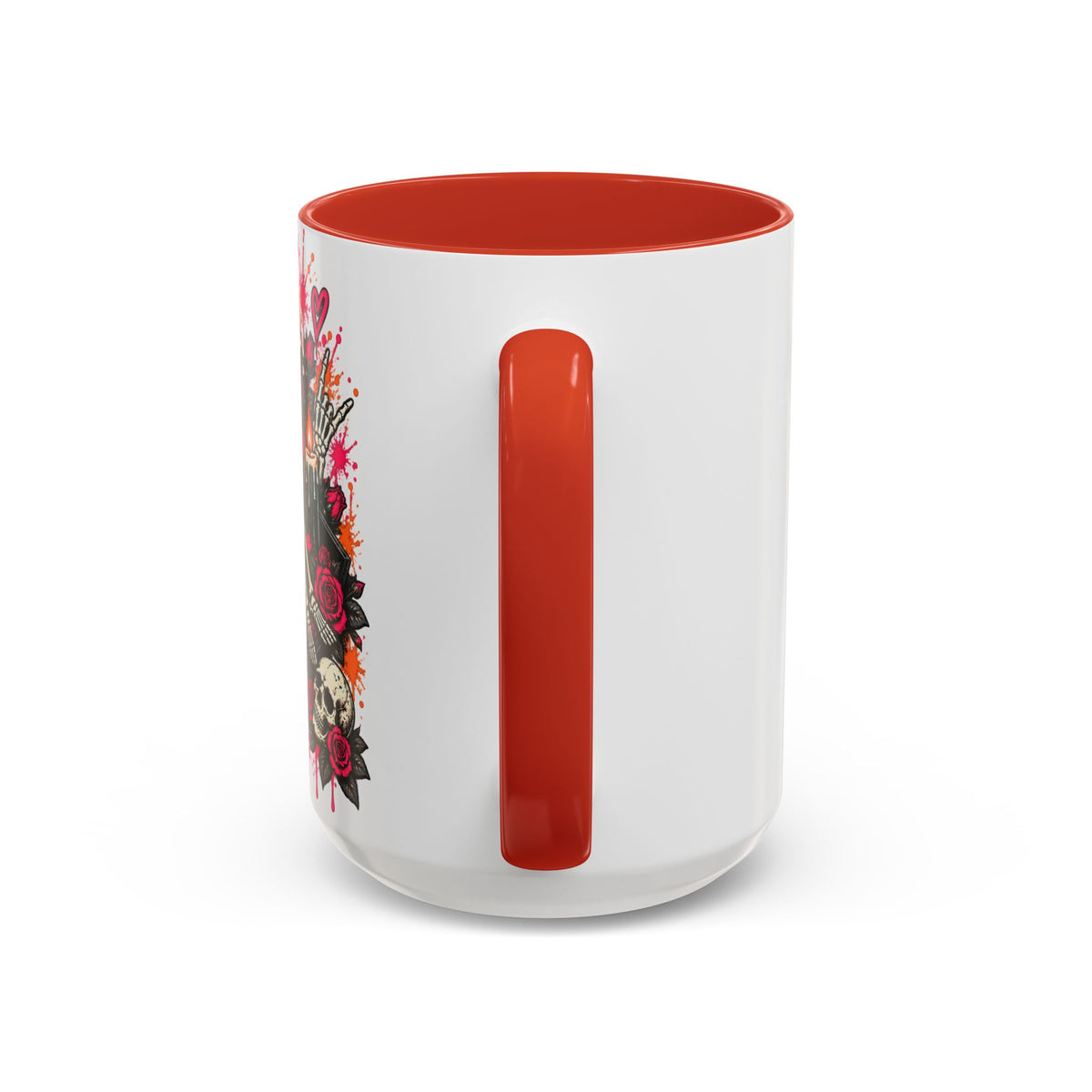 Dead & Unbothered Coffee Mug | Gothic Skeleton Ceramic Mug by Subbin4Sanity