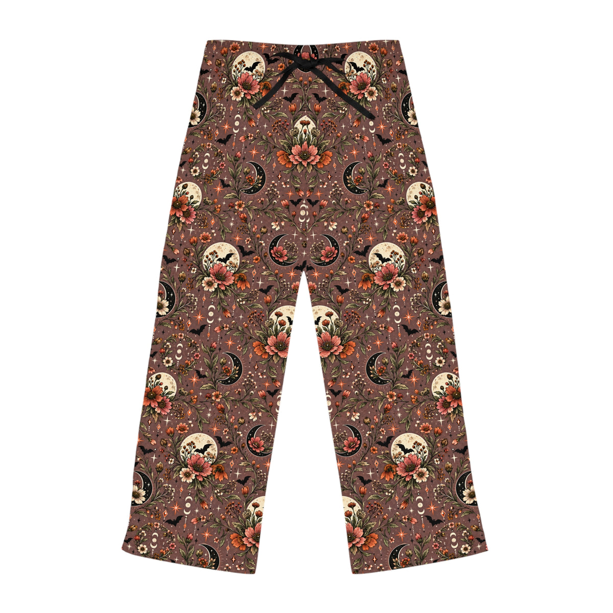 Midnight Wildflowers Pajama Pants | Boho Halloween Sleepwear by Subbin4Sanity