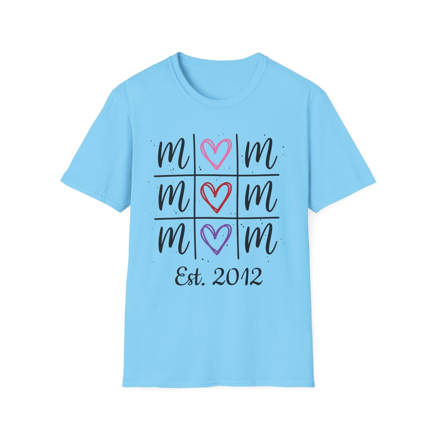 "Tik-Tak-Toe MoM" | Customizable Unisex Softstyle T-Shirt
