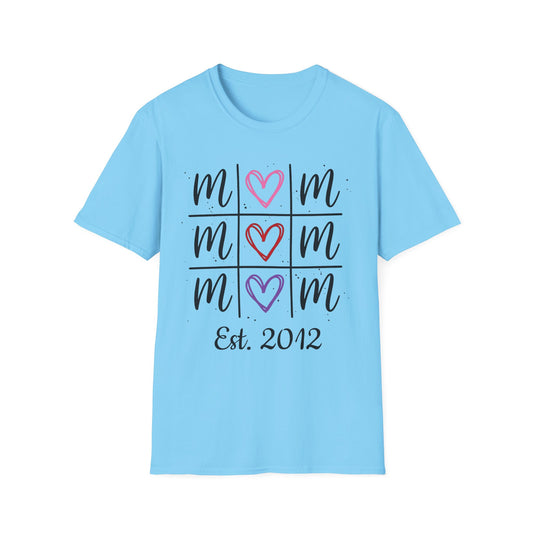 "Tik-Tak-Toe MoM" | Customizable Unisex Softstyle T-Shirt