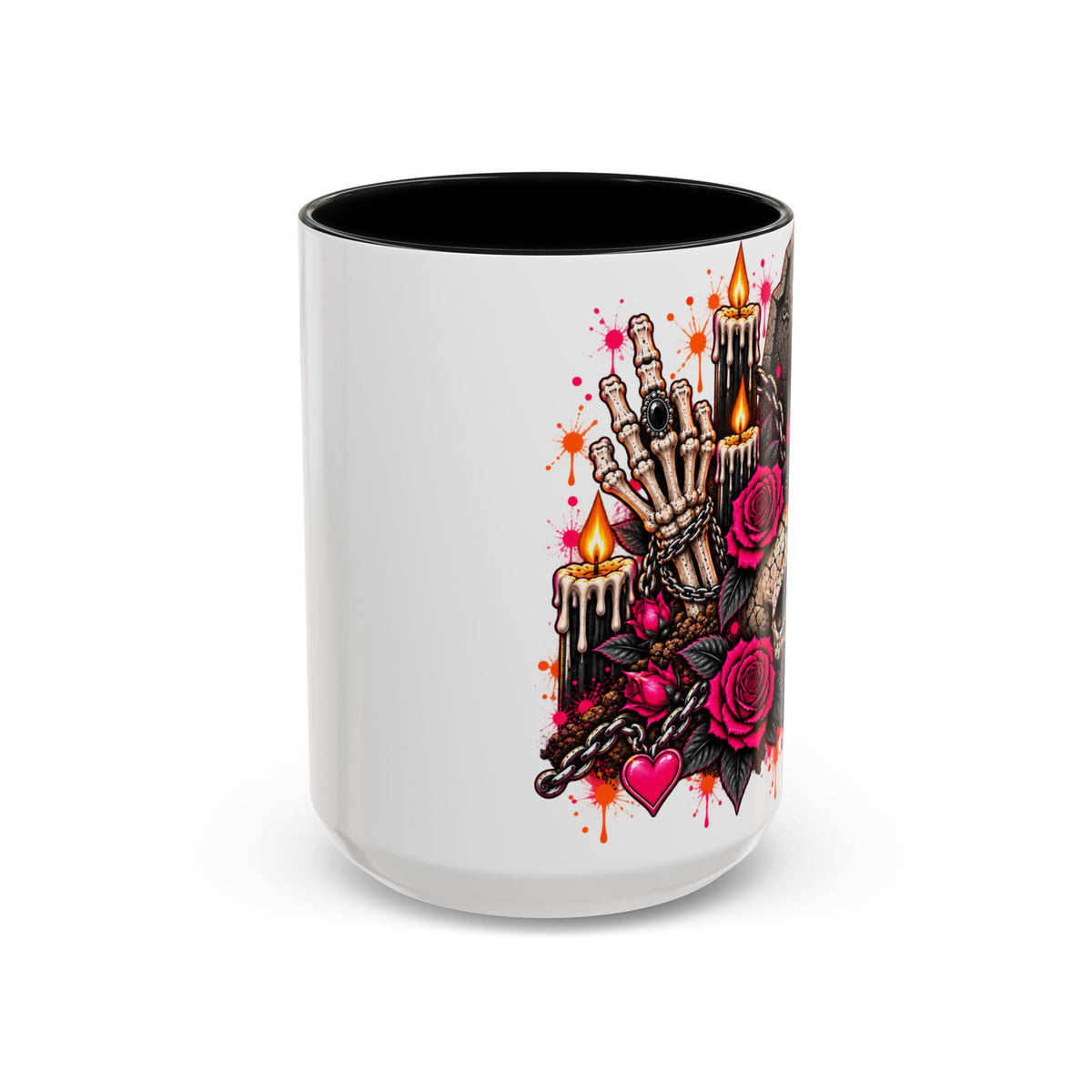 Dirt & Defiance Coffee Mug | Gothic Skull & Coffin Ceramic Mug by Subbin4Sanity