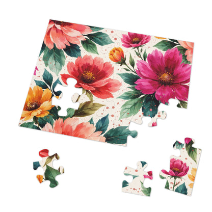 Electric Wildflower Garden Pattern – Puzzle & Tin Storage Box