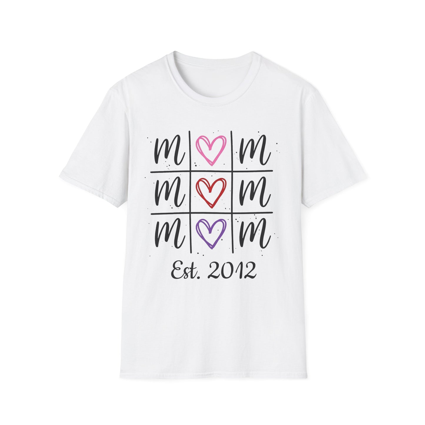 "Tik-Tak-Toe MoM" | Customizable Unisex Softstyle T-Shirt