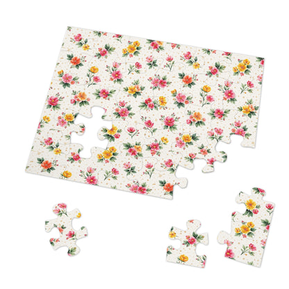 Wildflower Sprinkle Pattern – Splatter Bloom Collection – Puzzle & Tin Storage Box