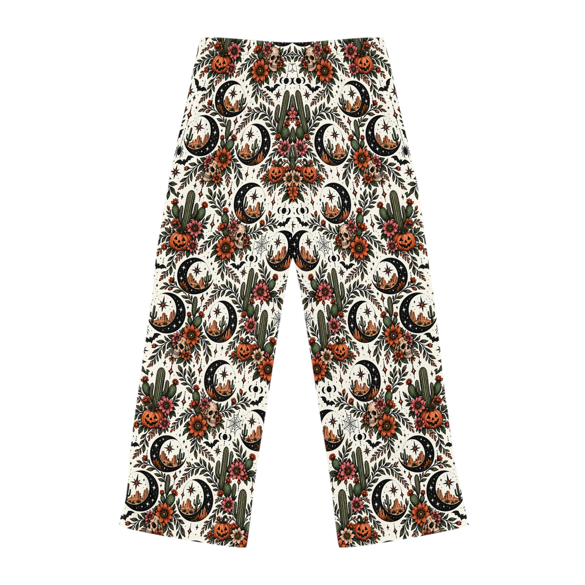 Crescent Blooms Pajama Pants | Boho Halloween Sleepwear by Subbin4Sanity