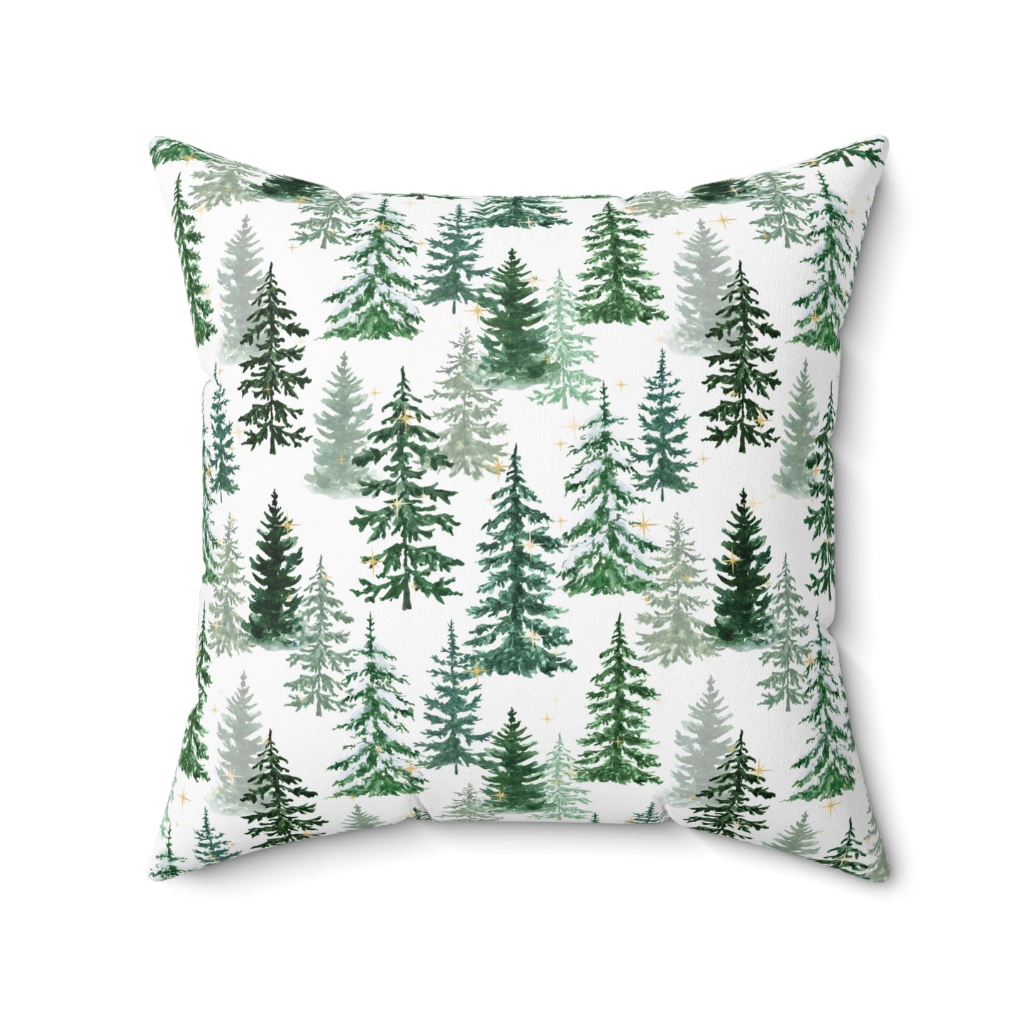 Christmas Pillowcase & Pillow Insert white with Christmas tree pattern "I'm gunna go lay under the Christmas tree so my family knows I'm a gift"
