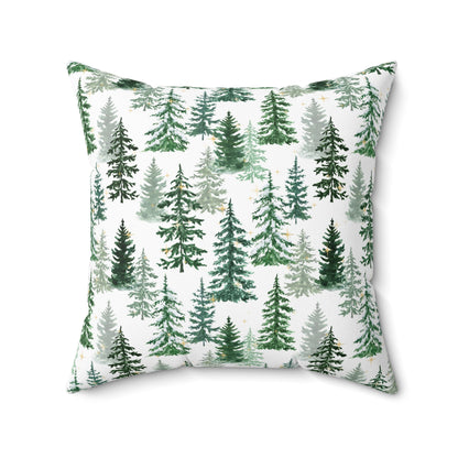 Christmas Pillowcase & Pillow Insert white with Christmas tree pattern "I'm gunna go lay under the Christmas tree so my family knows I'm a gift"
