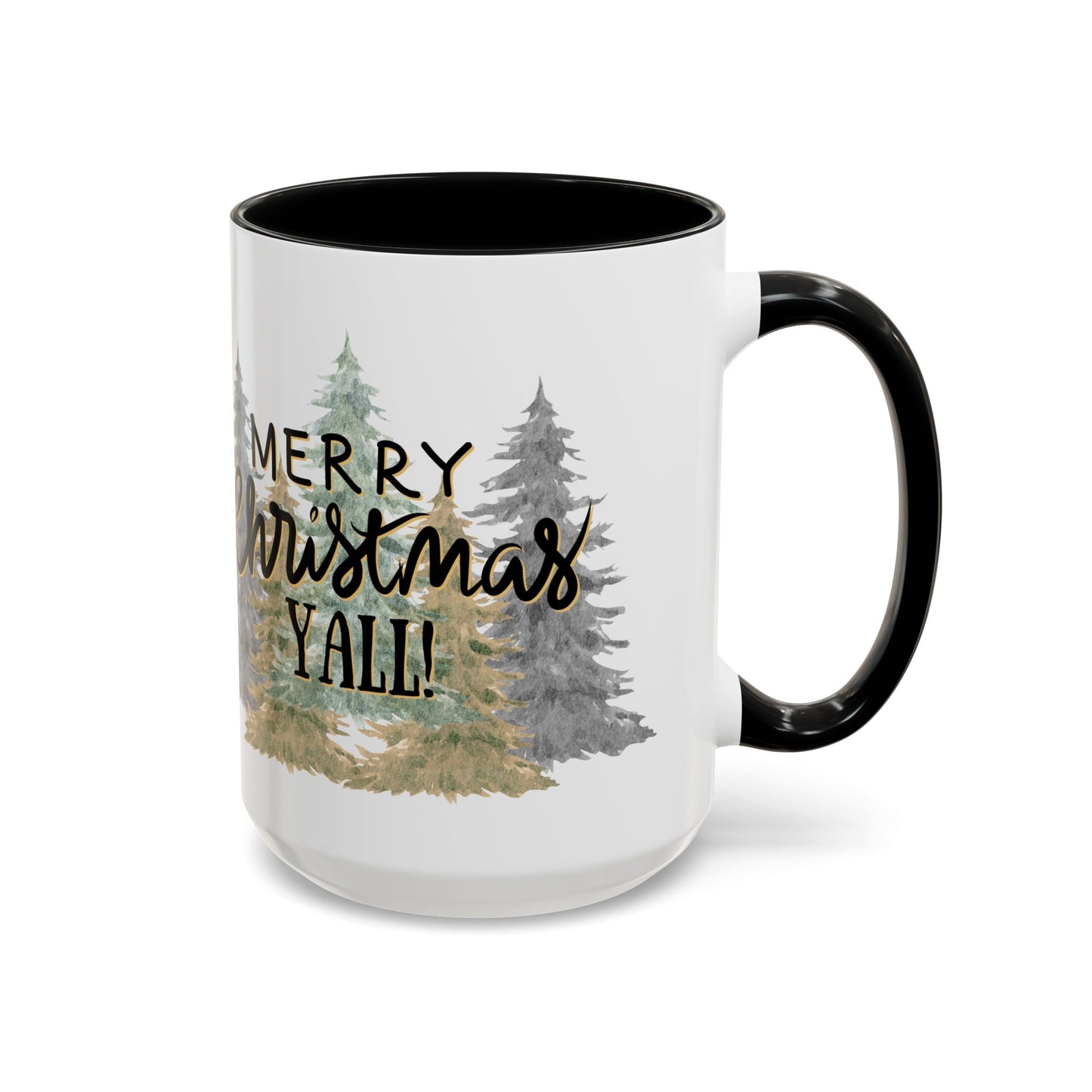 Christmas Coffee Mug, 11oz, "Merry Christmas Yall"