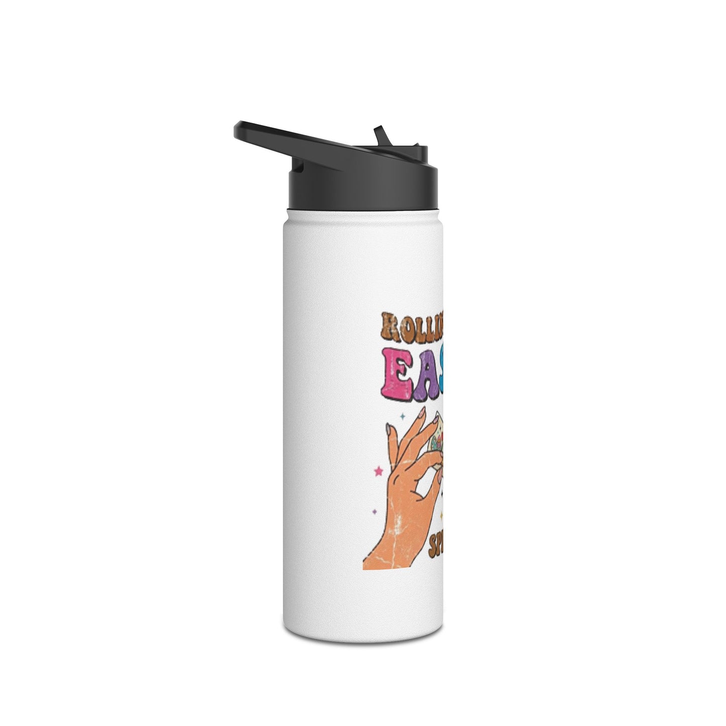 "Rollin Up Some Easter Spirit" Stainless Steel Water Bottle